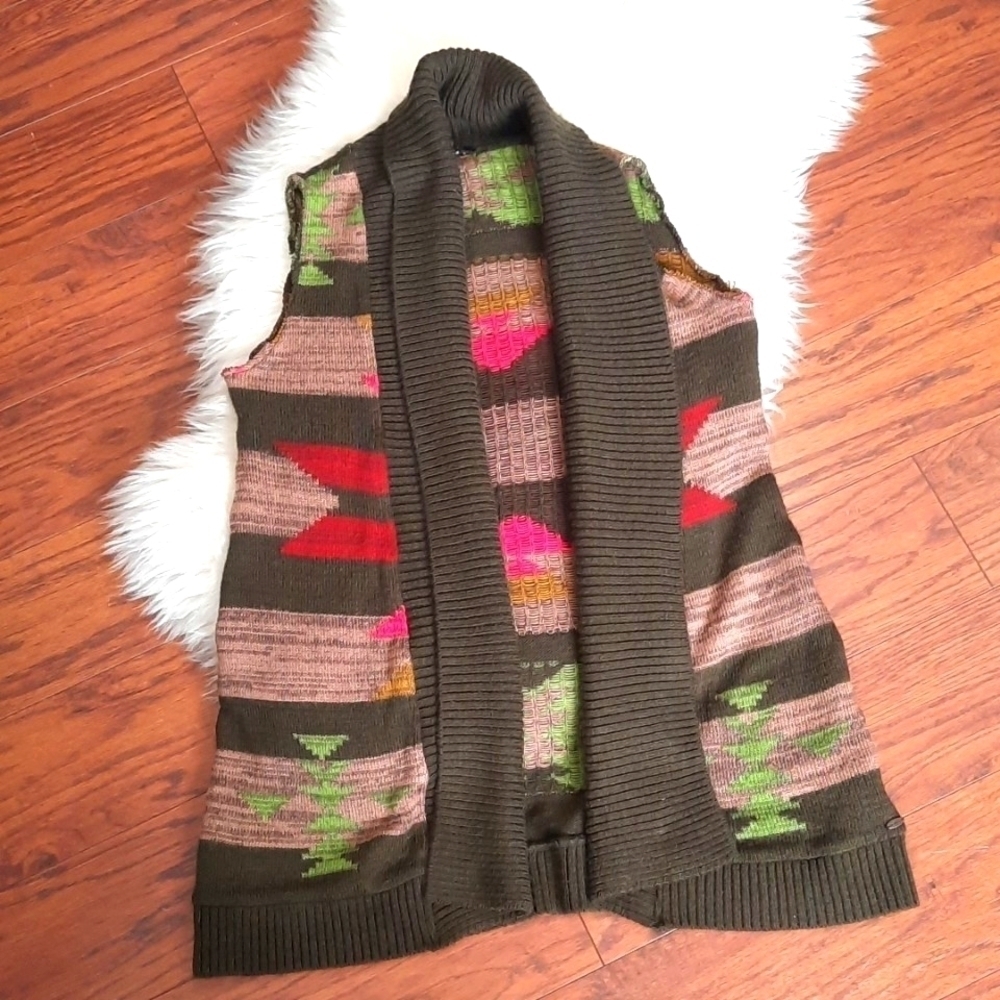 O'neill Neon Boho Sleeveless Knit Vest - Picture 1 of 5